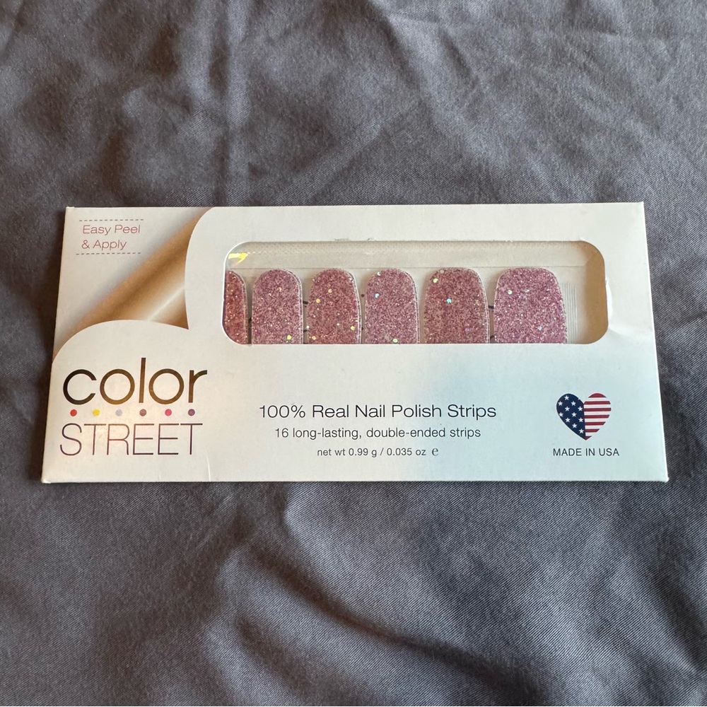 *Retired, HTF* Color Street: Venetian Masquerade | Fuchsia Pink Silver Glitter - Picture 3 of 9